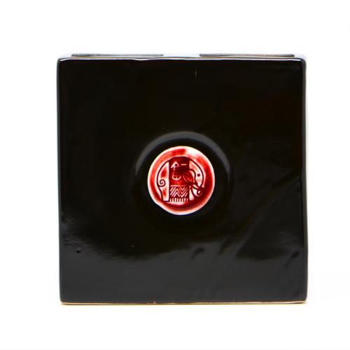 Lọ Hoa Vuông Dẹt - Men 0047